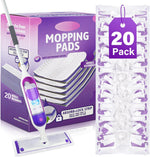 Ehadoo disposable mop pads refills front view pack of twenty pieces for multi surface floor cleaning.