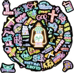 Robmoda neon Christian Bible sticker collection front view