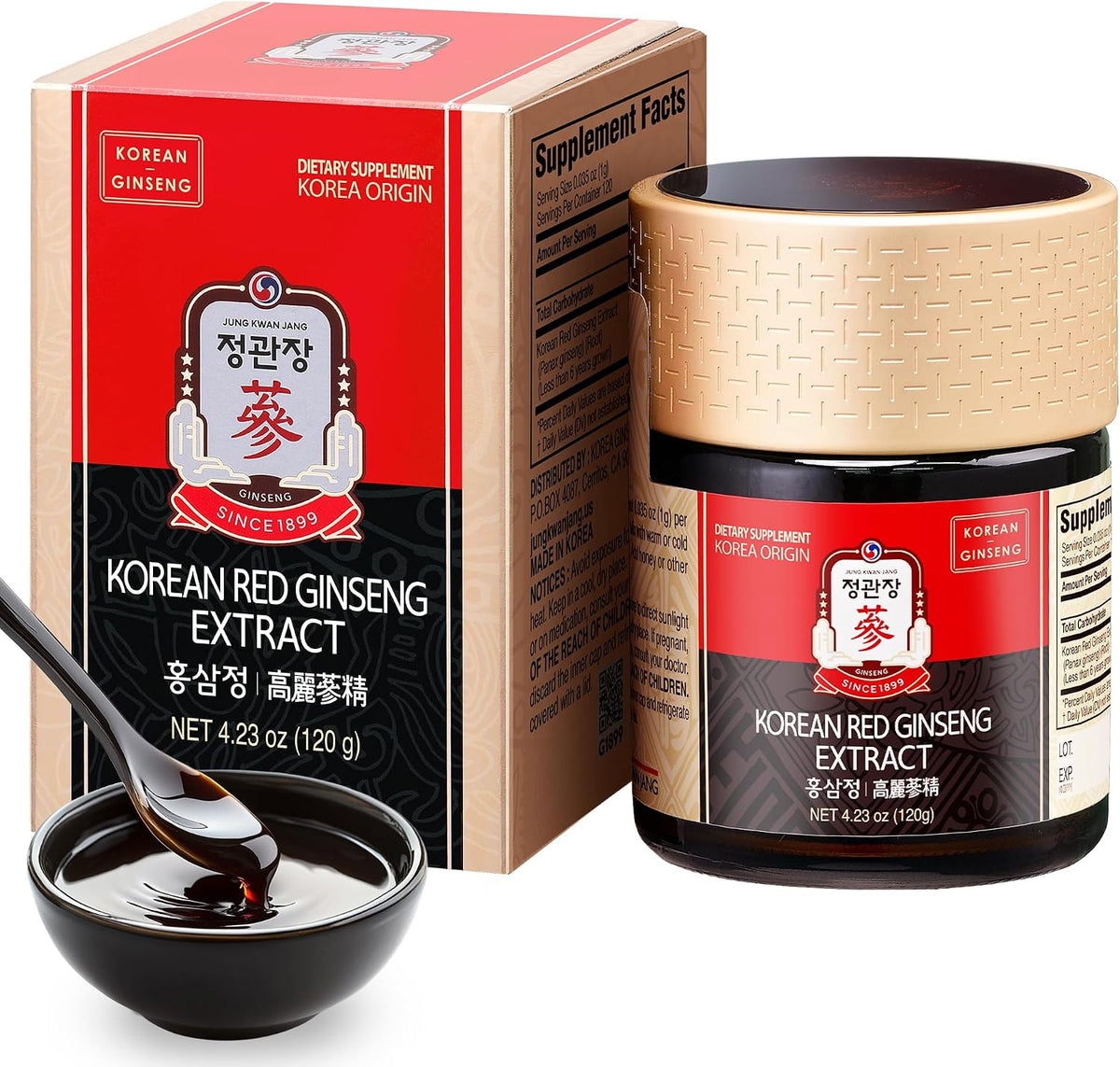 Caffeine free extra strength panax ginseng extract liquid paste for physical vitality