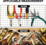 Complete packaging layout of MDEOOSKY pegboard plier and screwdriver organizer set