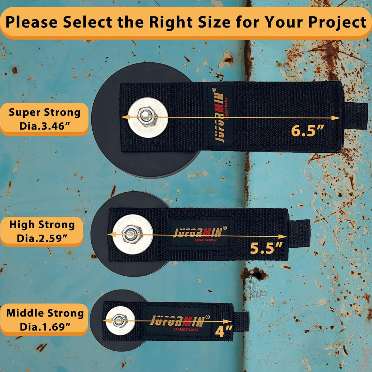 Juformin magnetic tool holder rubber coated magnet base detail