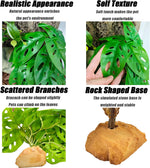 Woyrise artificial plant for bearded dragon and gecko enclosure