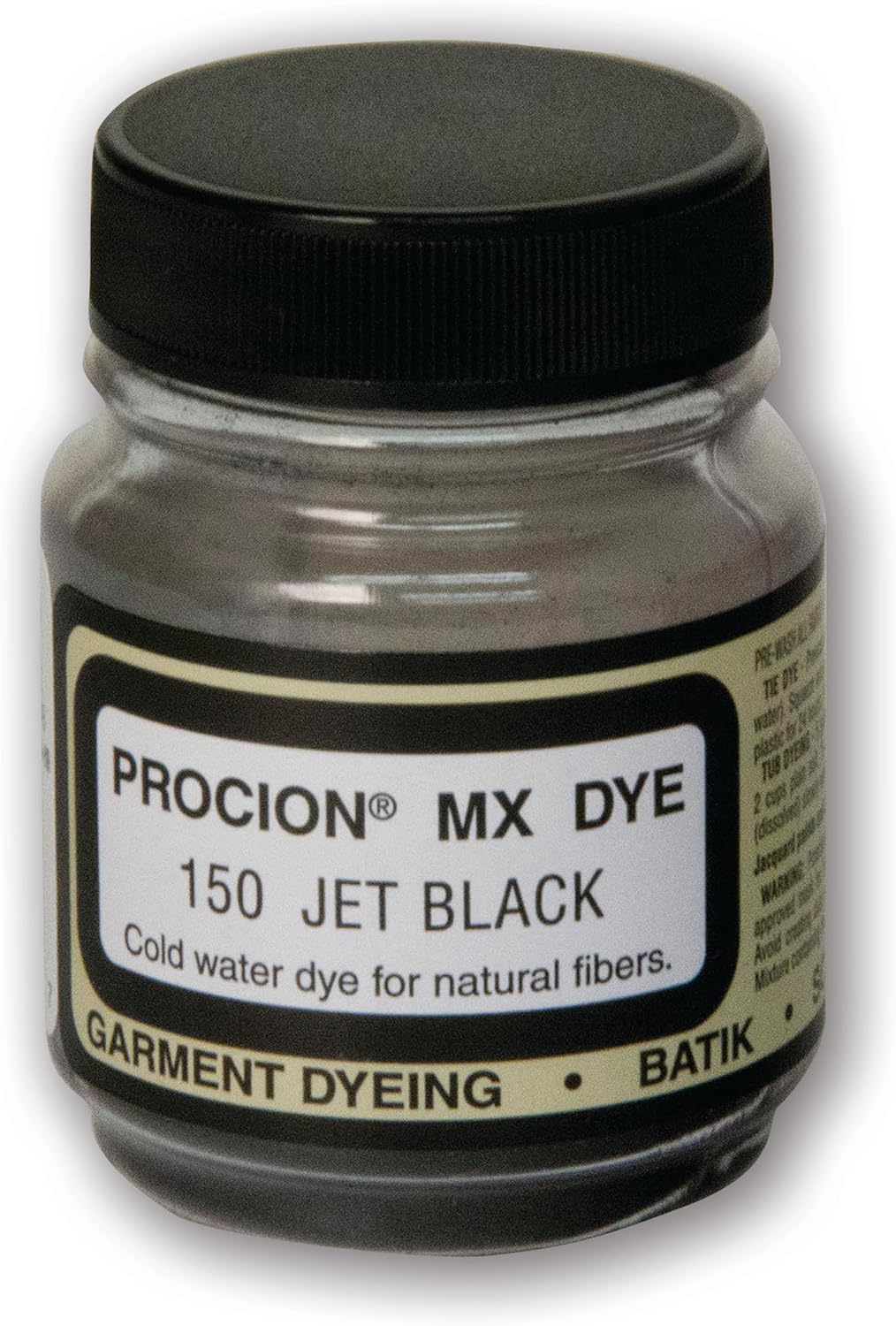 Jacquard Procion MX tie dye powder jar front view