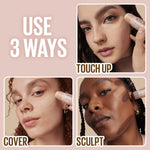 Model applying Maybelline Lifter Stix for contouring