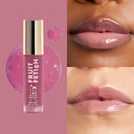 Milani Lychee Nectar lip gloss showing large doe foot applicator