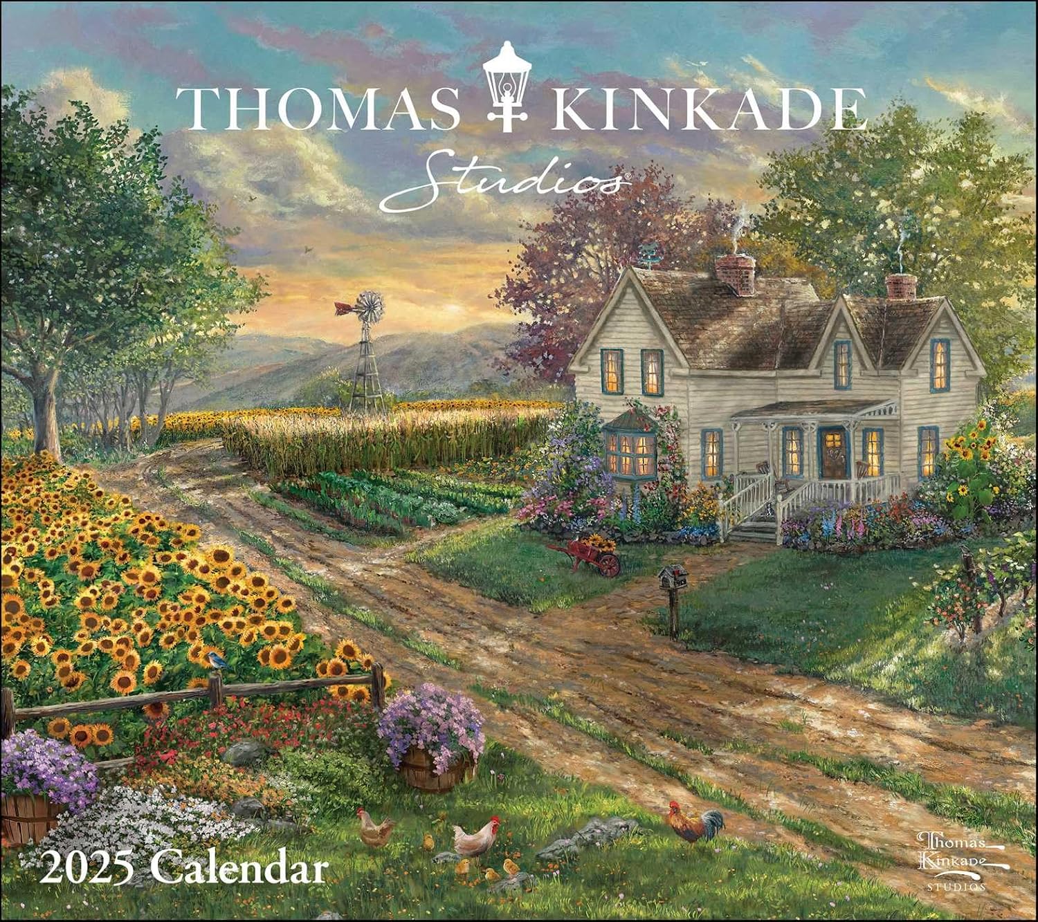Thomas Kinkade Studios 2025 Deluxe Wall Calendar - Image 1