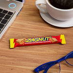 Open box of Zagnut non chocolate coconut covered peanut butter candy bars