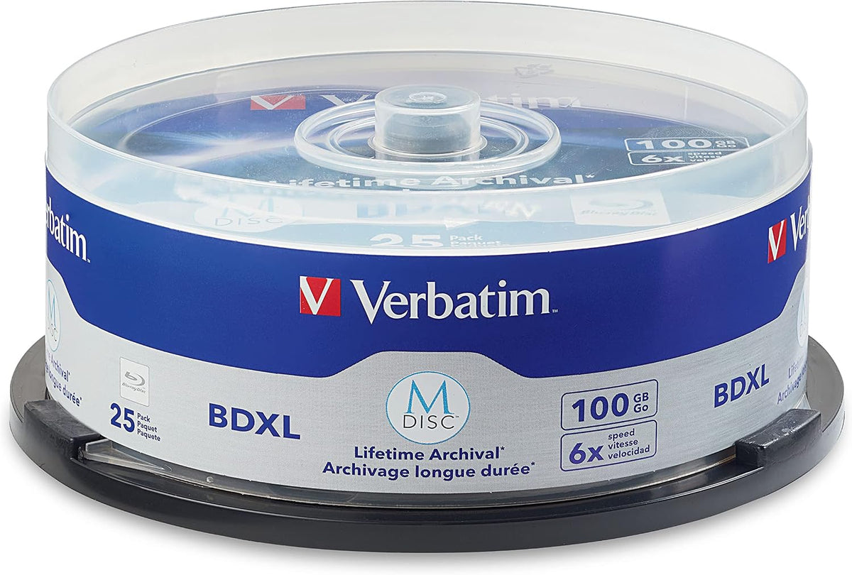 Verbatim Blu-ray archival media packaging box overview