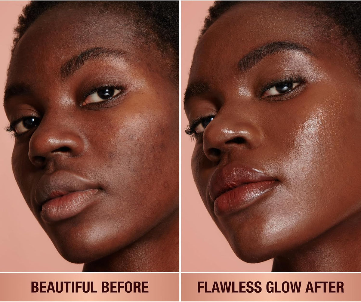 Charlotte Tilbury multiuse makeup primer texture swatch on hand
