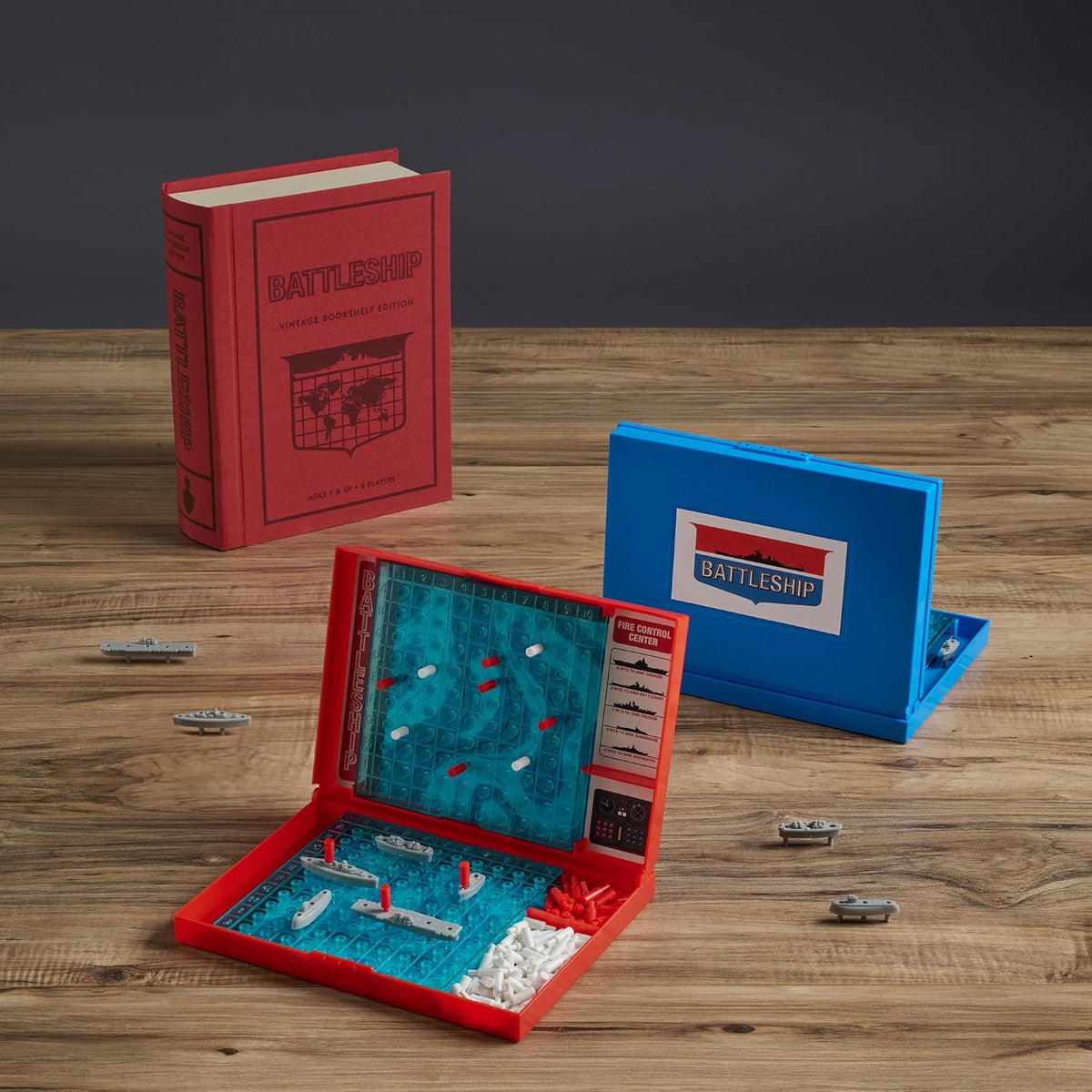 WS Game Company Battleship linen-wrapped slipcase and book spine
