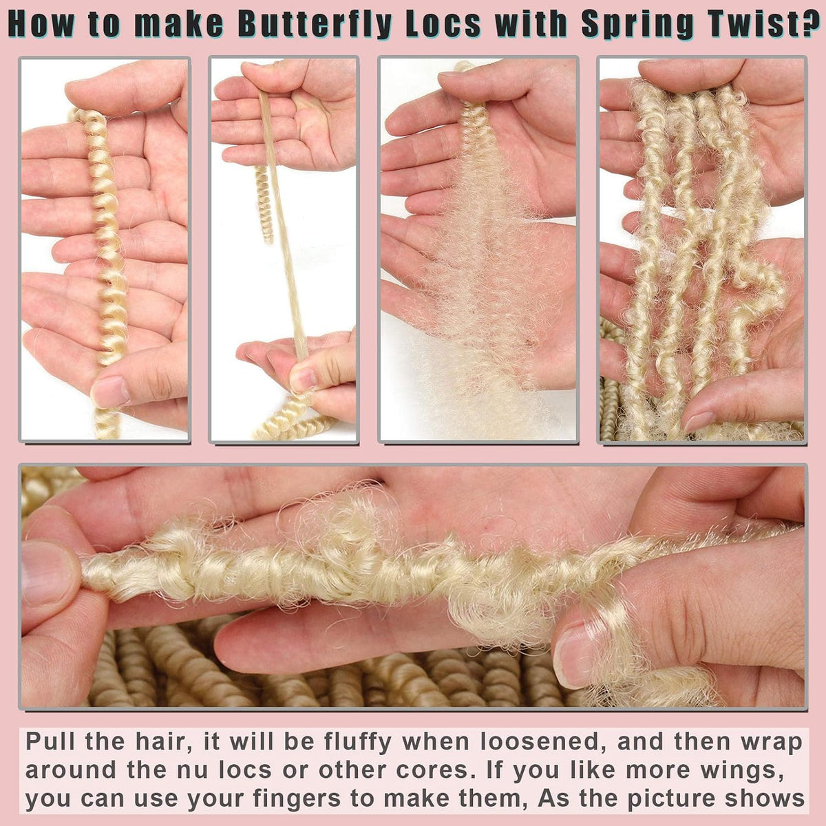 Full bundle set of Xtrend spring twist hair extensions