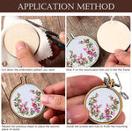 ZOCONE 20 Packs Mini Embroidery Hoops, Small Ring Tiny Embroidery Hoops with Keychain Earring Hooks Jump Rings, Round Wood Hoops for DIY Embroidery Necklace Jewelry Pendant and Keychain - Image 3