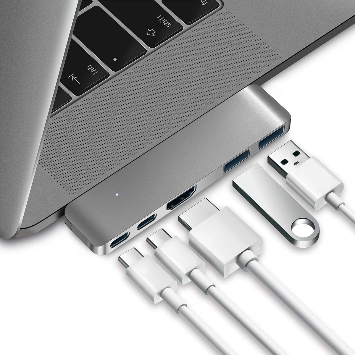 Purgo Mini USB C Hub Adapter front view