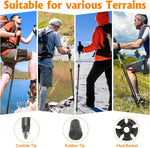Cline trekking pole lever-lock height adjustment mechanism