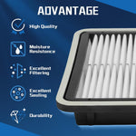 VINMS CA9997 filter side profile showing depth and pleats