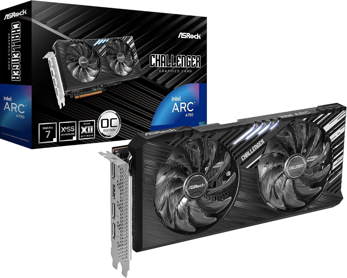 ASRock Intel Arc A770 display output ports close up
