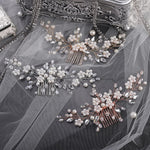 Packaging and full view of Jumwrit rhinestone wedding hair comb