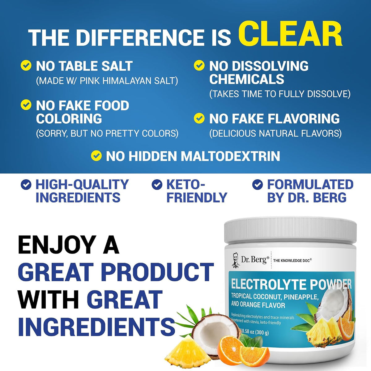Premium pink Himalayan salt electrolyte supplement for Indian fitness enthusiasts.