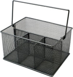 Sorbus(R) Utensil Caddy - Silverware, Napkin Holder, and Condiment Organizer - Multi-Purpose Steel Mesh Caddy-Ideal for Kitchen, Dining, Entertaining, Tailgating, Picnics, and much more (Black) - Image 9
