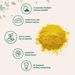 Micro Ingredients cheddar cheese powder texture closeup