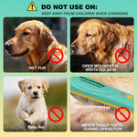 Close up of 3-row design for tick and flea removal
