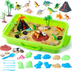 Sikmcle dinosaur sensory bin toy kit front view