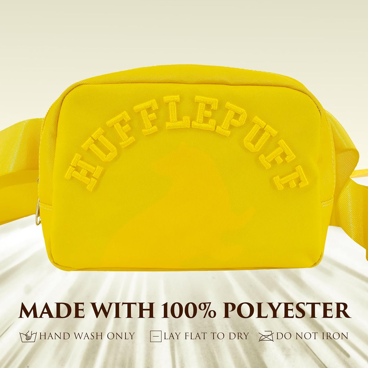 Back panel of Harry Potter polyester fanny pack