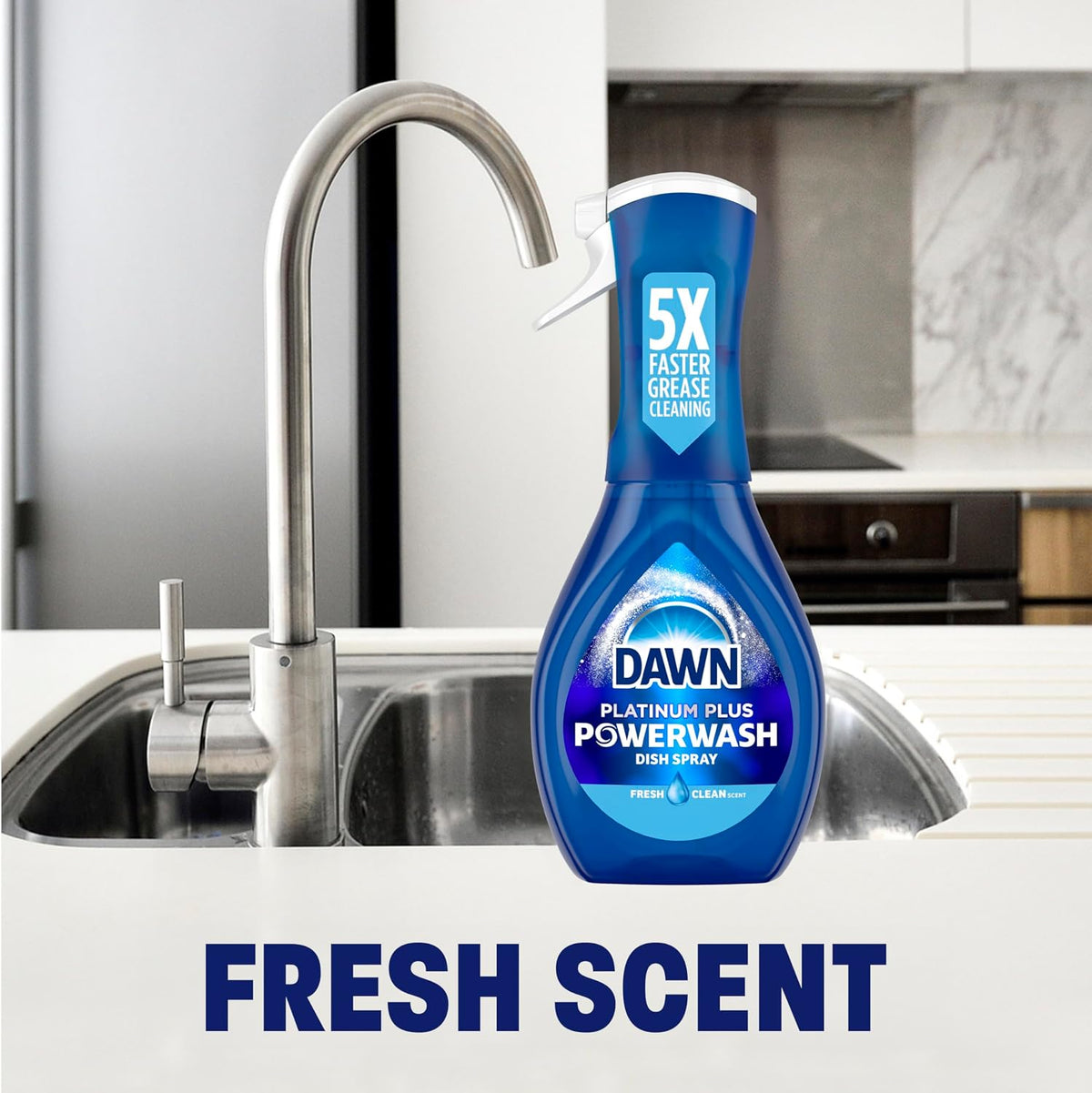Dawn Powerwash Spray, Dish Soap, Dishwashing Liquid, Cleaning Supplies, Fresh, 1 Starter Kit + 1 Refill, 32 Fl Oz - Image 9