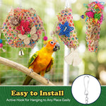 Shreddable paper parrot toy designed to prevent bird feather plucking