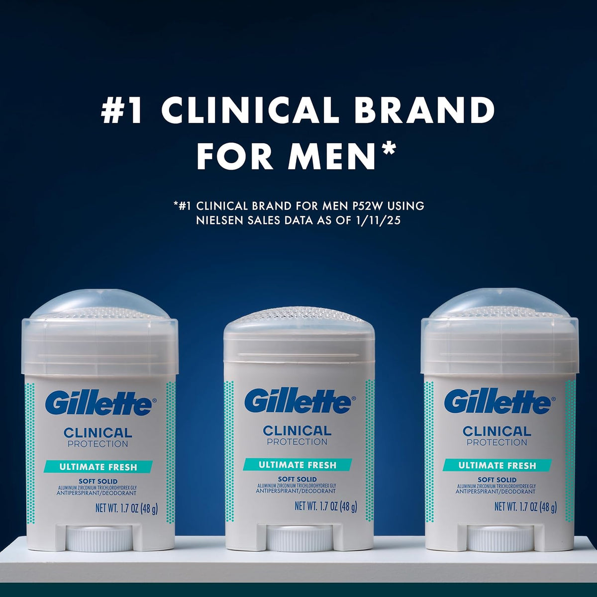 Gillette 2.6 ounce soft solid container cap open