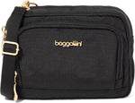 Baggallini trifecta rfid wallet crossbody front view