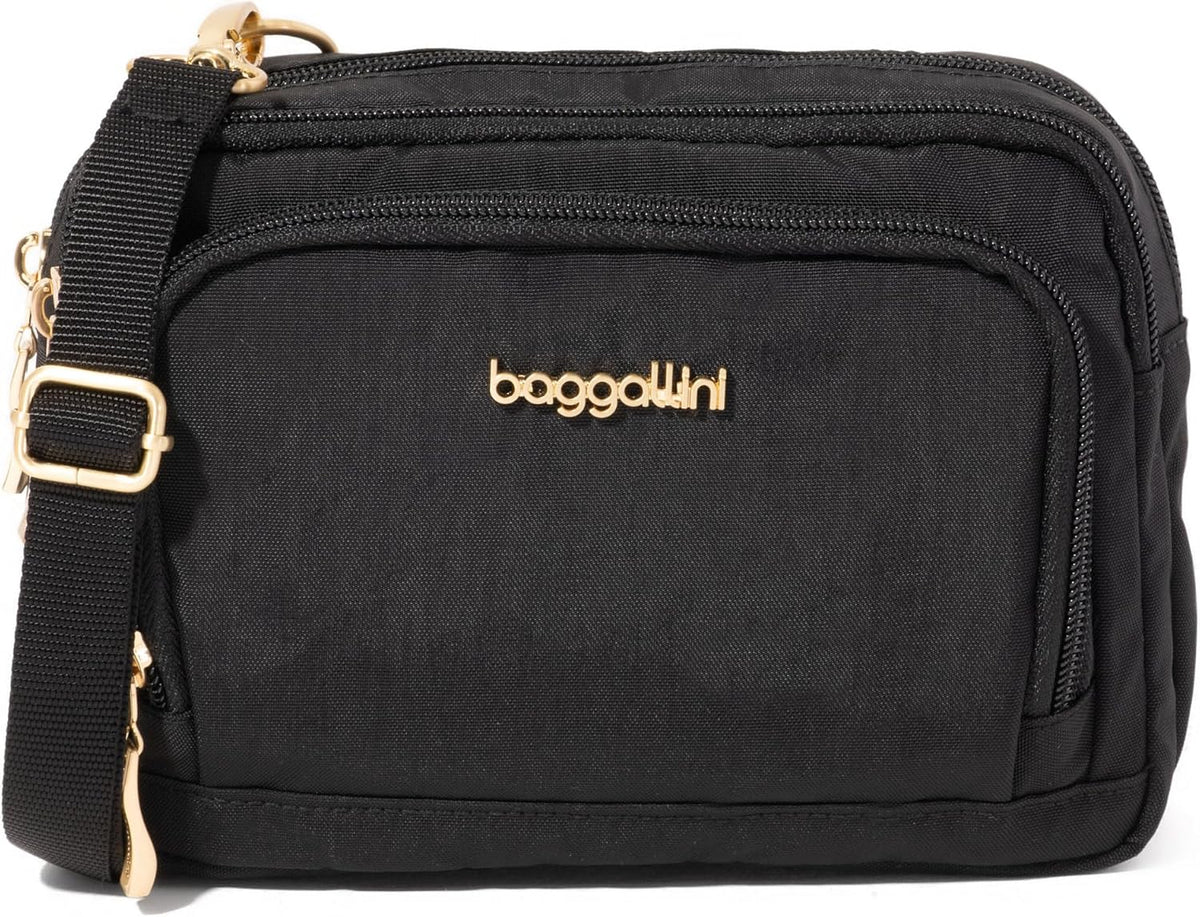 Baggallini trifecta rfid wallet crossbody front view