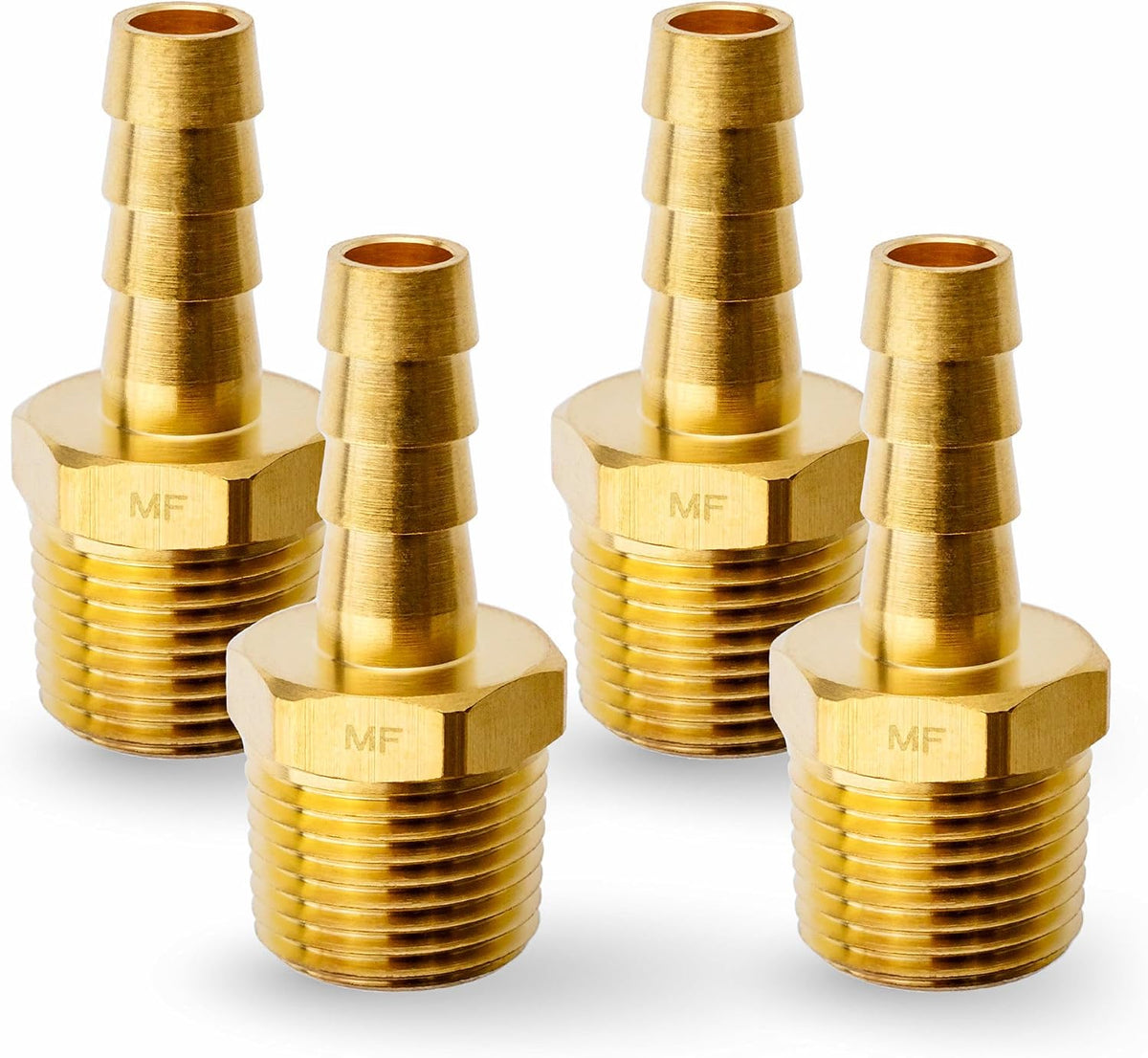 MAACFLOW Brass 1/2" Male NPT to 1/2" Hose ID Barb Barbed Hose Fitting Adaptor Connector (Pack of 1) - Image 13