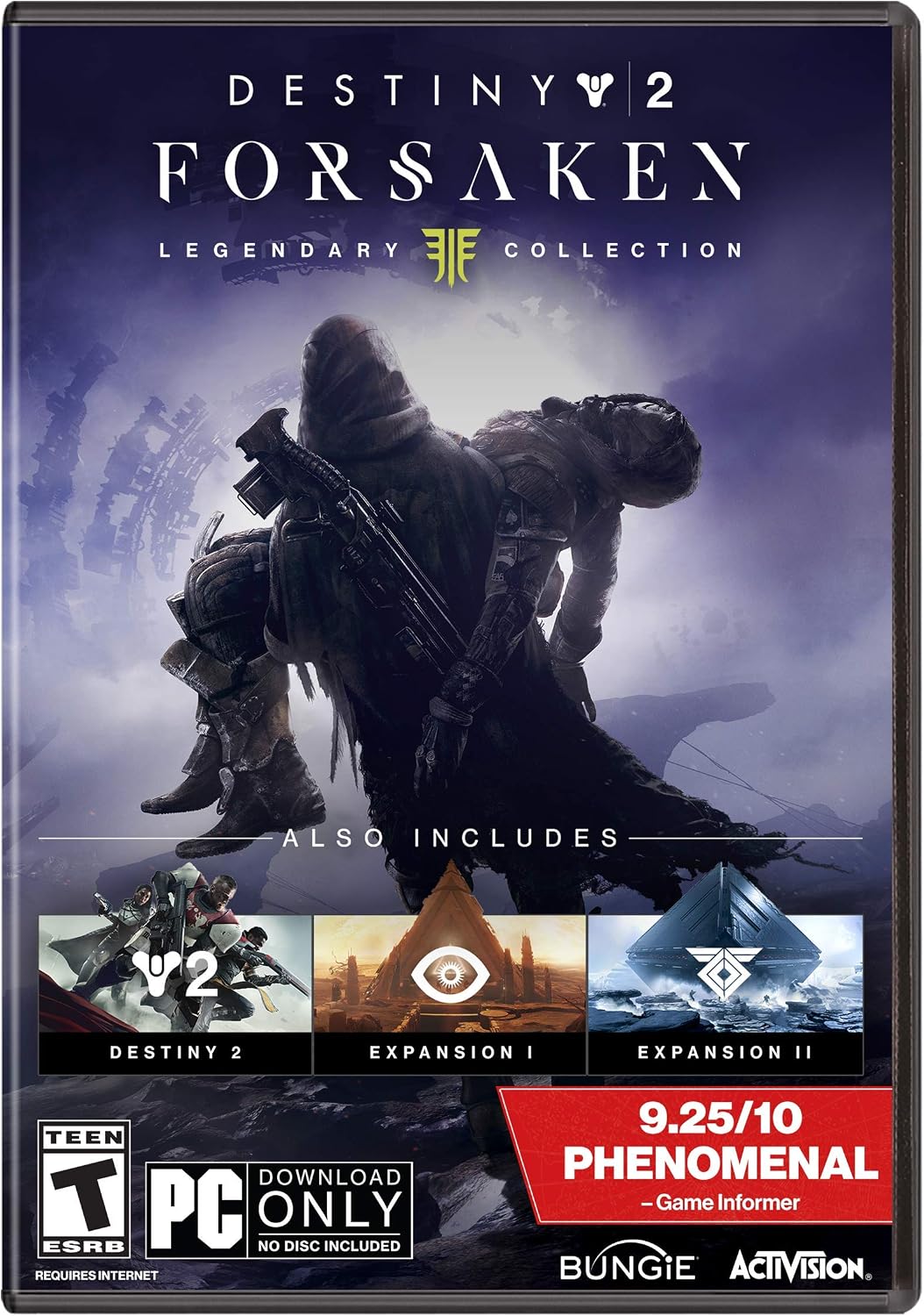 Activision Destiny 2 Forsaken Legendary Collection PC front view box art