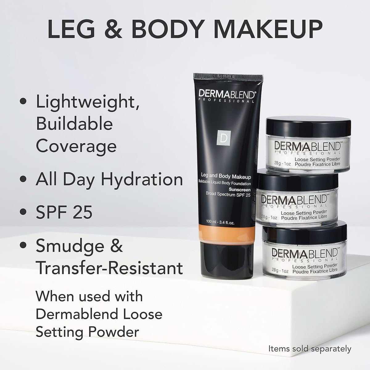 Dermablend body makeup showing texture and consistency