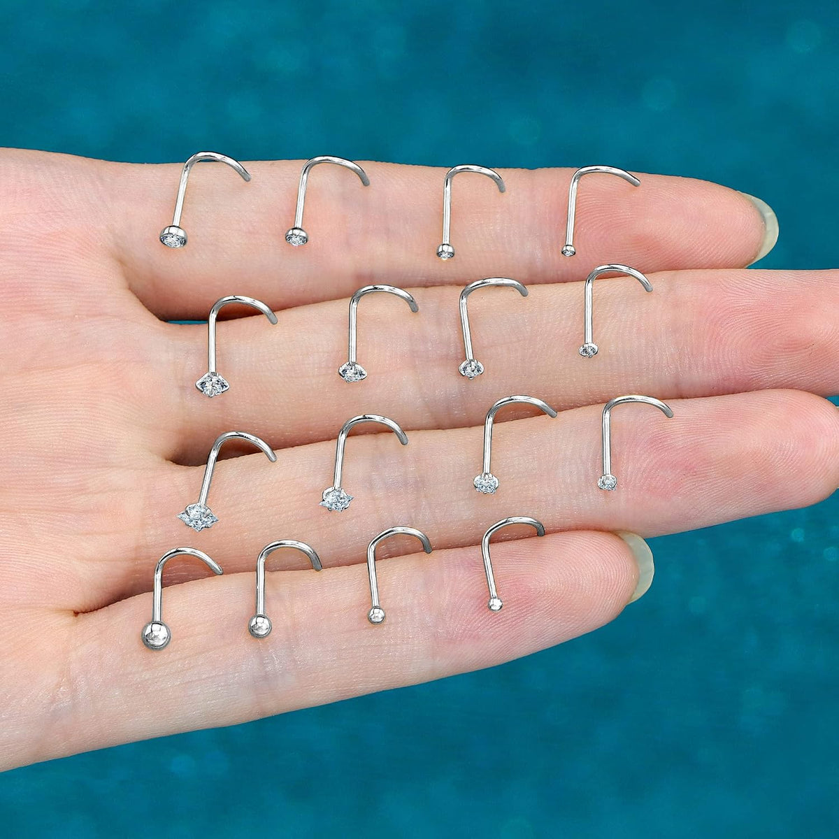 Monily piercing jewelry set packaging view