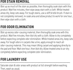 Pet stain and odor remover orange scent spray bottle angle view.