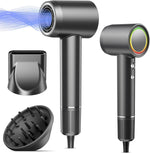 OIMYE high speed ionic hair dryer front view showing sleek professional design
