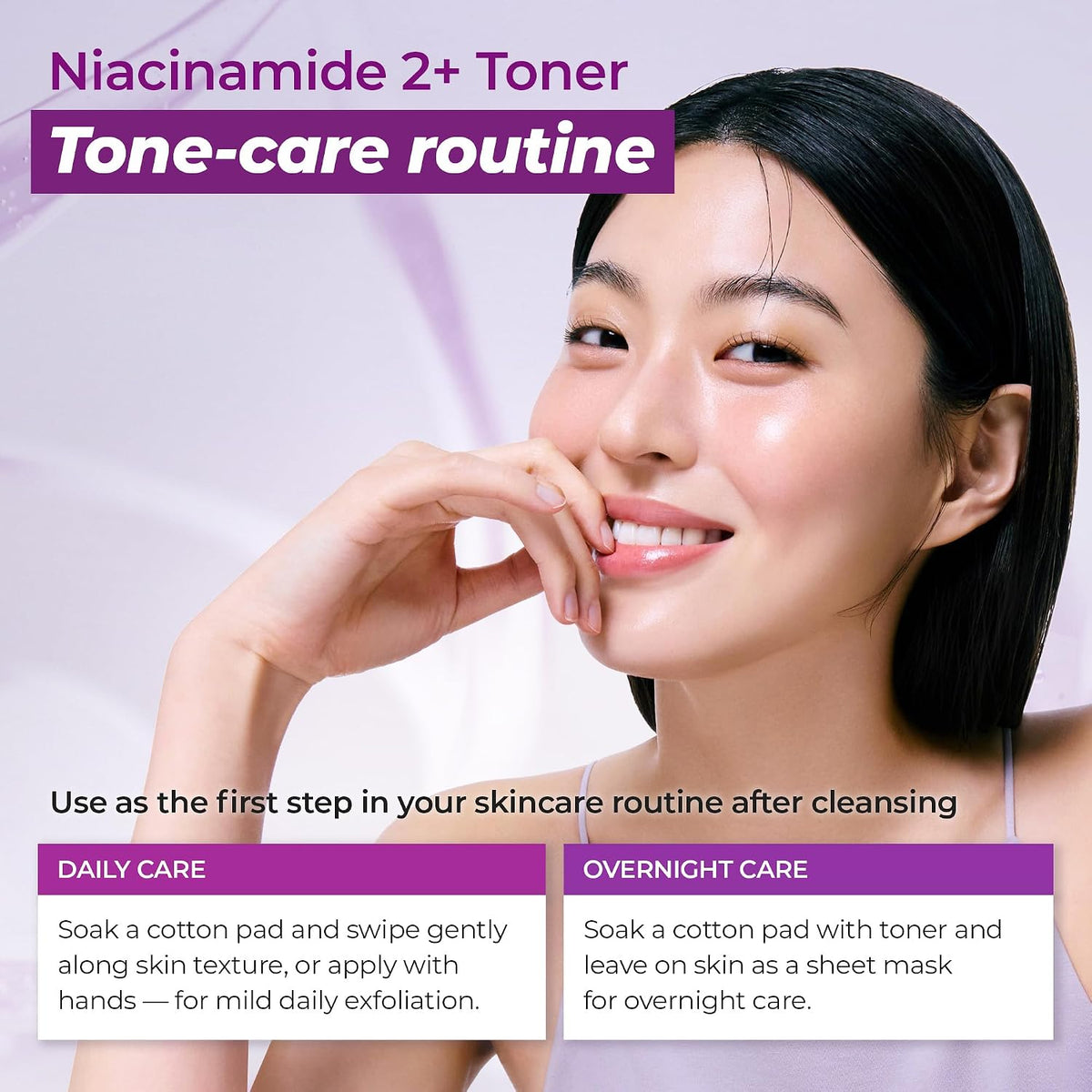Side profile of Jumiso PHA and BHA exfoliating toner bottle
