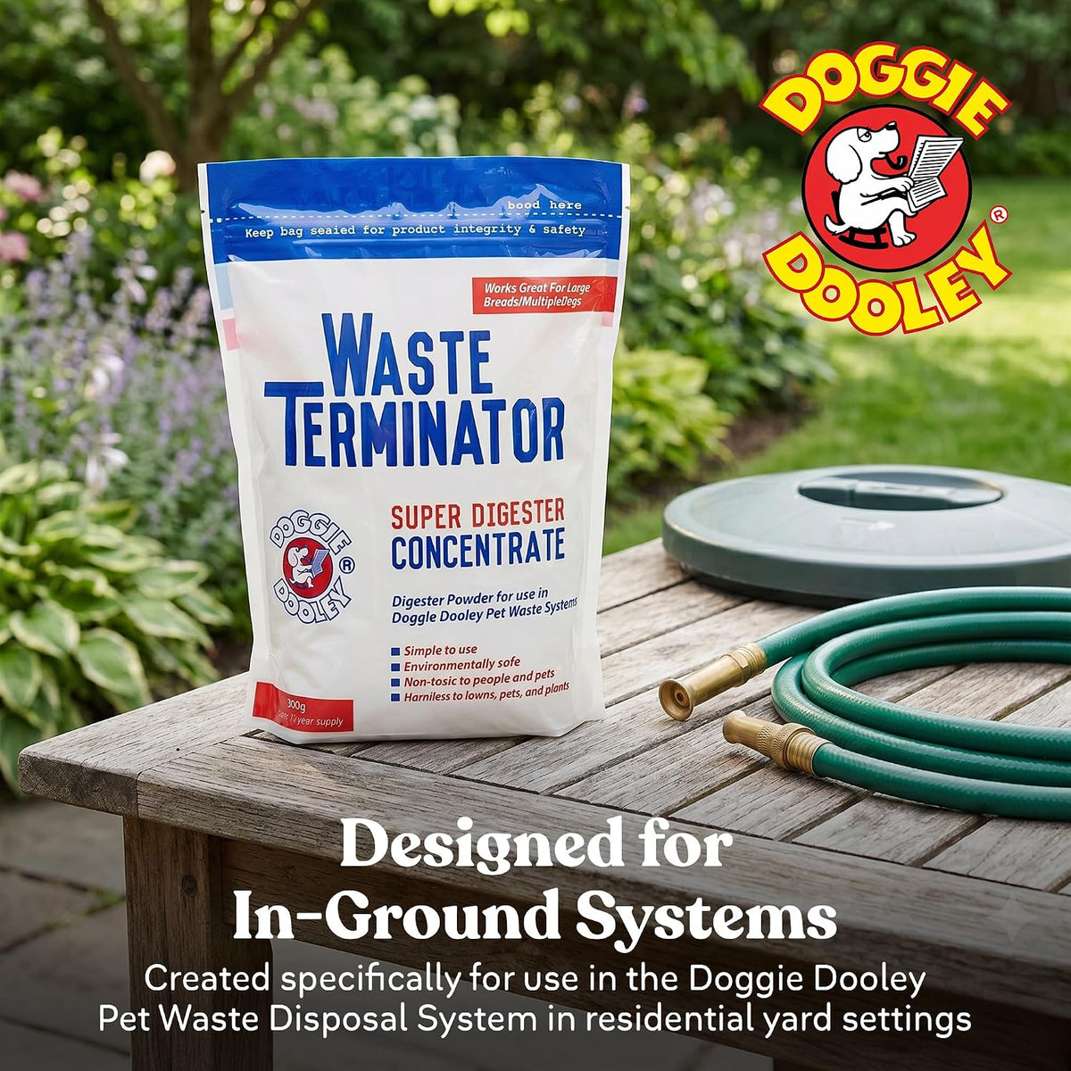 Doggie Dooley waste terminator powder ready for use