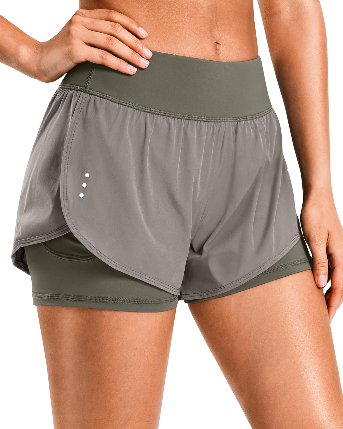 Soothfeel women running shorts front view