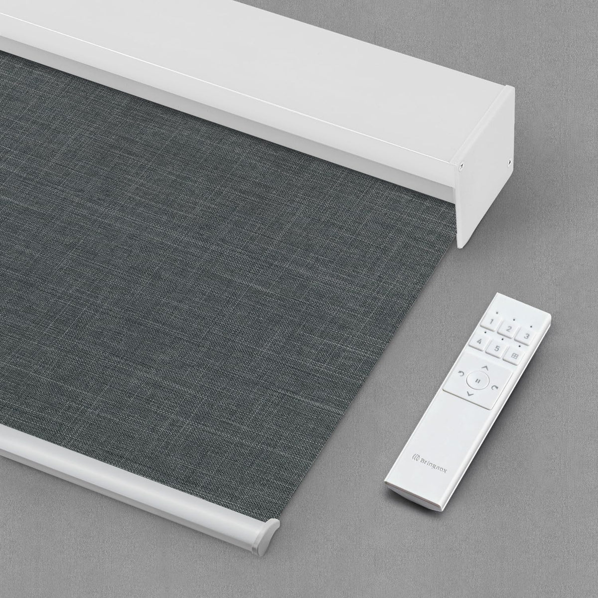 Bringnox Motorized Blinds with Remote, 100% Blackout Fabric Sample - Image 10