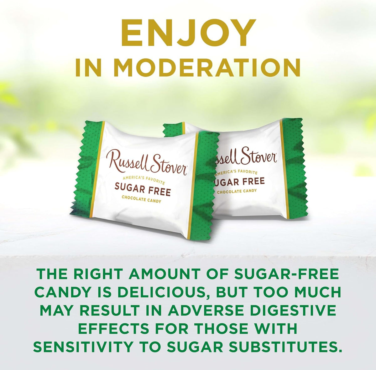 Russell Stover sugar-free pecan delights lifestyle snack serving