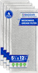 Bagean replacement filter installed in over-the-range microwave setup