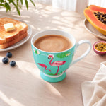 LanHong 16 ounce floral mug lifestyle table setting