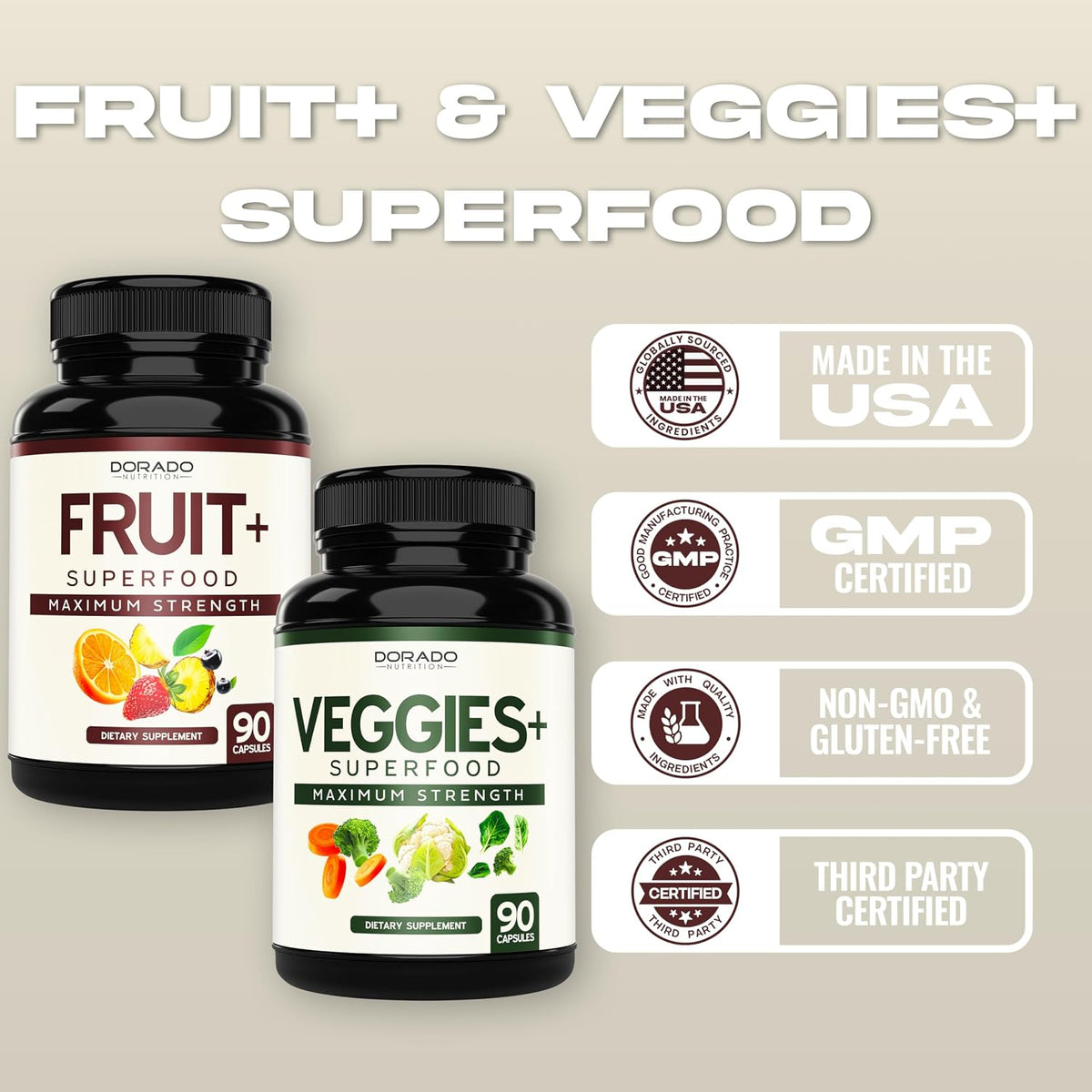 Premium Dorado Nutrition superfood health supplement for energy