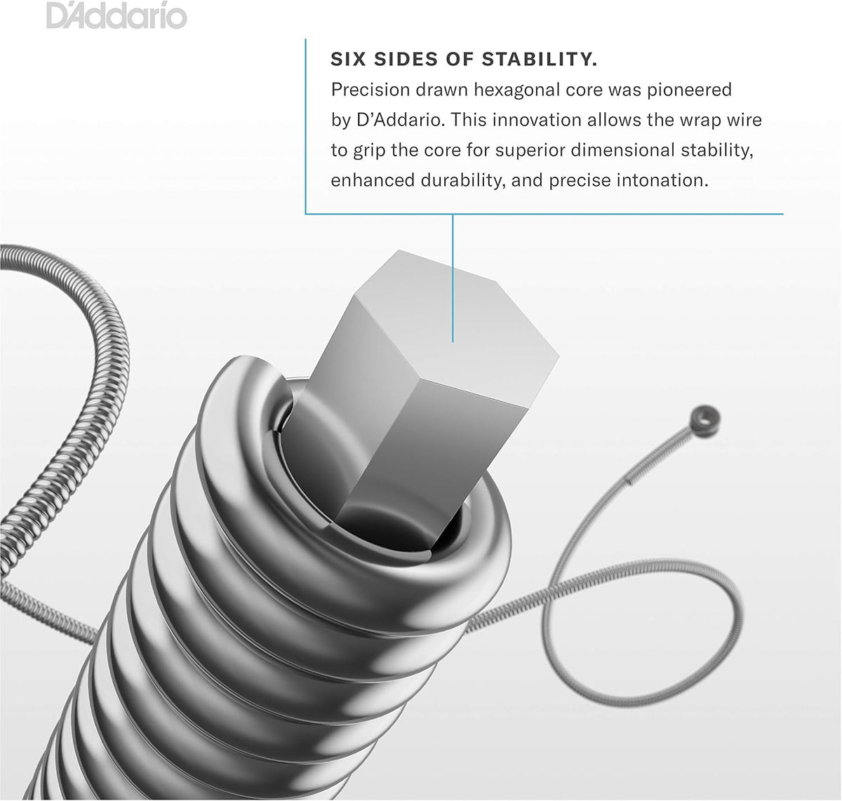 Side angle view of D'Addario XT guitar string set box