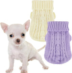 Kallfir's cutie XXS Dog Sweater, 2 Pieces Turtleneck Knitted Chihuahua Sweater Yorkie Teacup Dog Clothes Small Dogs Girl Winter Warm Sweaters Pet Cat Sweater Cold Weather Puppy Clothes XX-Small - Image 10