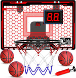 HopeRock indoor basketball hoop with LED scoreboard front view