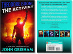 Close up of book titles on Theodore Boone box set